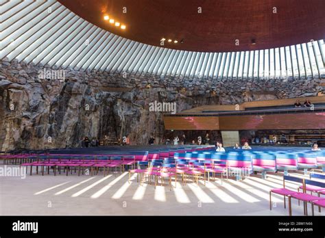 Rock Church, Temppeliaukio church interior, 1969, Helsinki, Finland ...