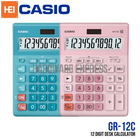 Casio Gr C Calculator Extra Large Display Digits Lazada Ph