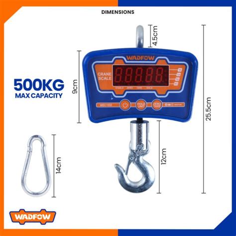 Wadfow Digital Crane Scale 500KG WEC1552 MyGhMarket