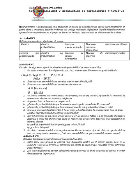 Gu A De Trabajo Final Ii Parcial Gu A De Actividades