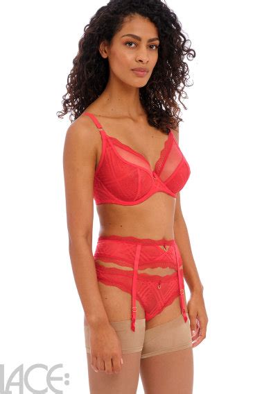 Freya Lingerie Freya Fatale Decollet Beha F I Cup Chilli Red Lace