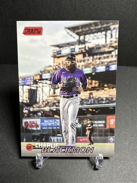 2023 Topps Stadium Club Red Foil Charlie Blackmon 51 Rockies Star EBay