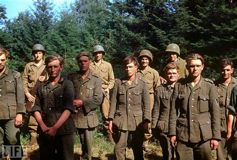 World War Ii In Color German Pows Captured In Normandy