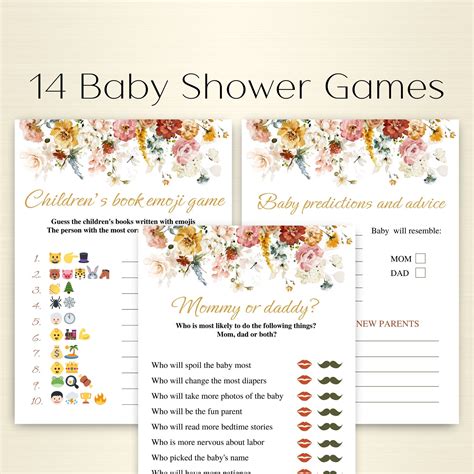 Editable Baby Shower Games Baby Shower Games Bundle Pink Etsy Artofit