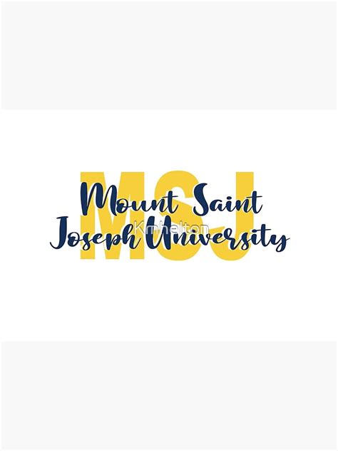 "Mount Saint Joseph University" Mask for Sale by Kmhelton | Redbubble