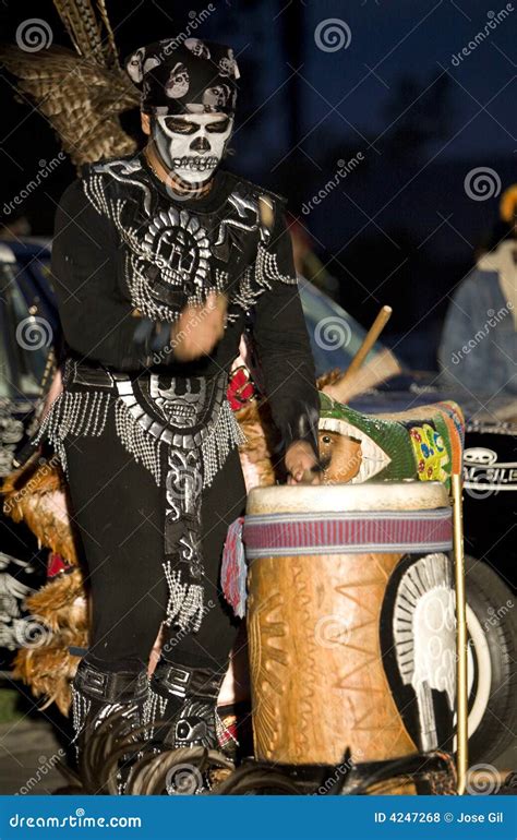 Aztec Drummer 4 Editorial Stock Photo Image Of Mexico 4247268