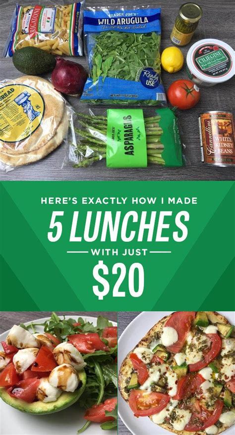 How I Made Five Trader Joes Lunches For Less Than 20 Trader Joes Meal Planning Trader Joes