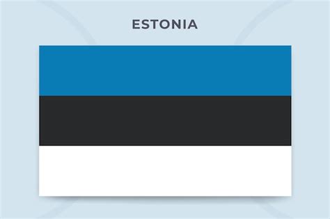 Premium Vector Estonia National Flag Design Template