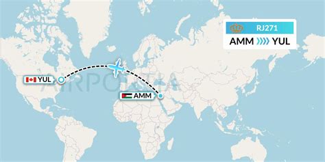 Rj Flight Status Royal Jordanian Amman To Montreal Rja