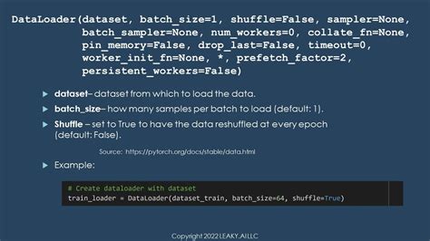 Pytorch Dataloader Overview Batch Size Shuffle Num Workers