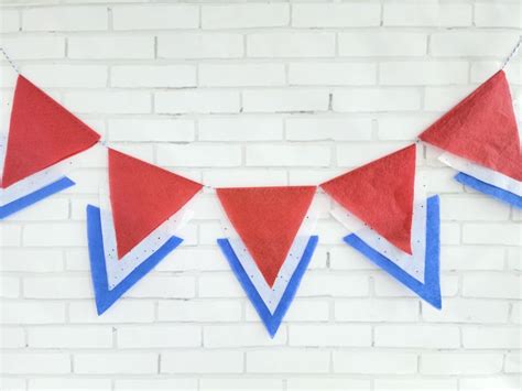 Patriotic Garland In 10 Minutes DIY Design Decor By Arvinder