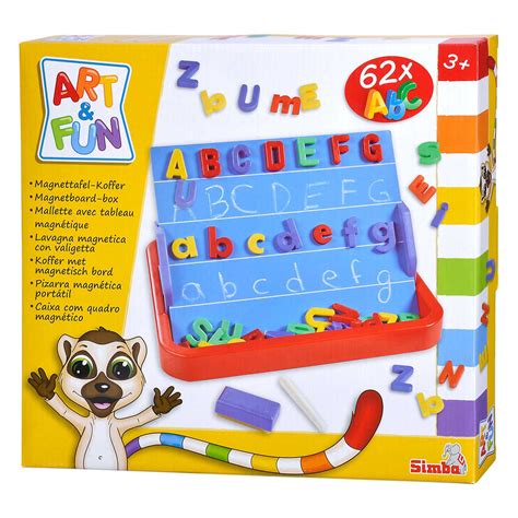 Art Fun Abc Magnetisch Bord In Koffer Thimble Toys