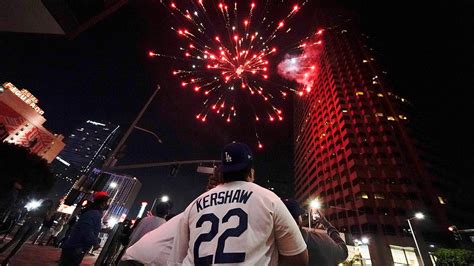 Los Angeles Erupts Into Overnight Unrest After Dodgers Win Sparking