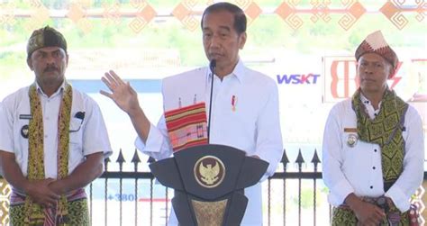 Resmikan Bendungan Temef Senilai Rp Triliun Jokowi Bisa Mengairi