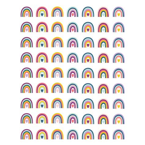 Oh Happy Day Rainbows Mini Stickers Tcr9055 Teacher Created Resources