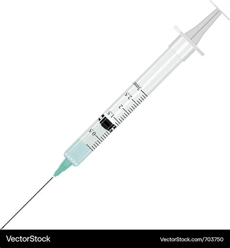 Syringe Royalty Free Vector Image Vectorstock