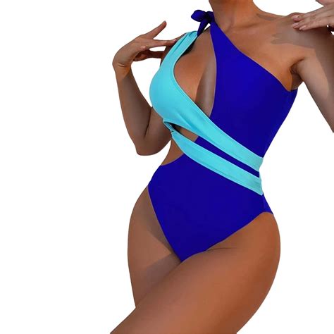 Golikeit Womens One Piece Swimsuit Crisscross Bandage One Piece Bathing Suit Solid Swimwear