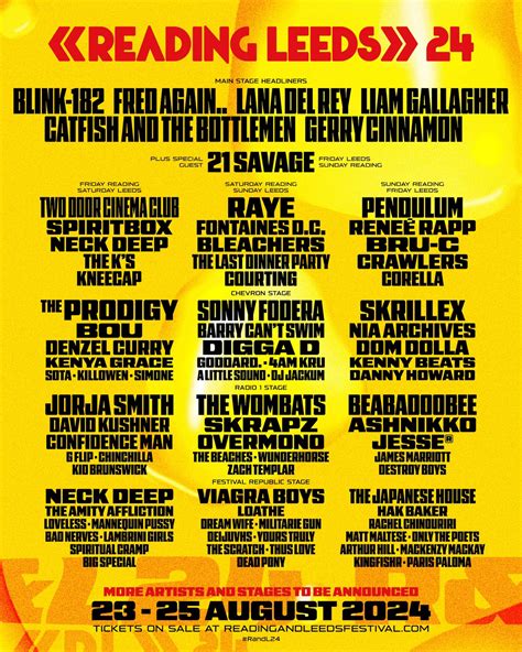 Leeds Festival Line Up 2024 Rahel Carmelle