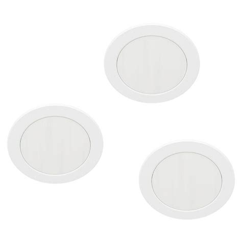 Eglo LED Einbauleuchten Set rund Abiul 3 2 W Ø x H 8 6 x 4 cm Weiß