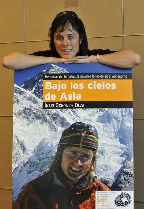 Spanish Climber Edurne Pasaban Poses During Editorial Stock Photo ...