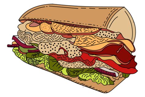 Subway Sandwich Vector Art HD Images | Free Download On Pngtree