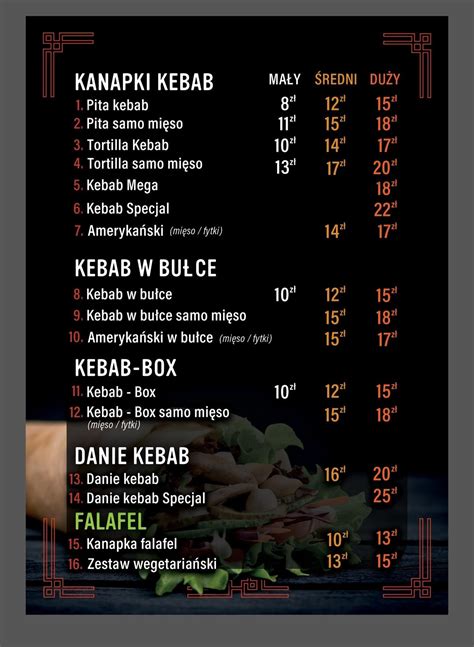 Menu At MY KEBAB Restaurant Gorlice