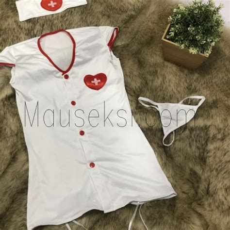 Promo Cindy Sexy Nurse Costume Lingerie Cosplay Kostum Perawat Suster