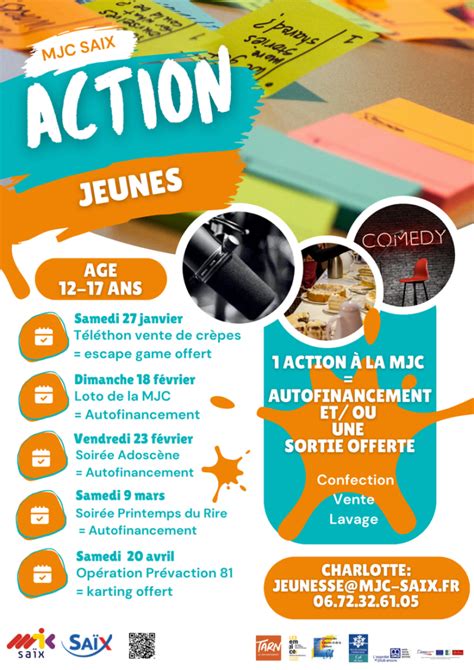 Les actions jeunes MJC de Saïx