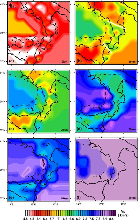 P Wave Velocity Model Obtained By Tomographic Inversion In The Present