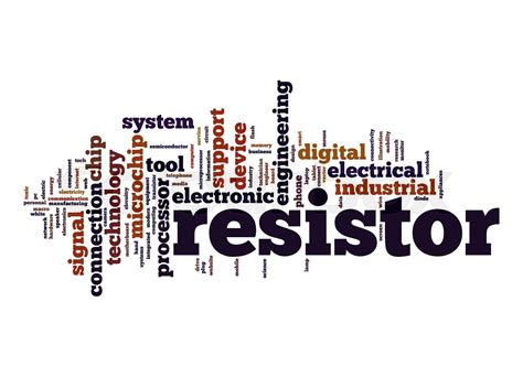 Resistor Word Cloud Stock Image Colourbox