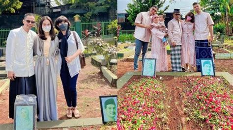 5 Potret Keluarga Doddy Sudrajat Vs Haji Faisal Ziarah Ke Makam Vanessa