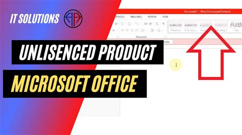 Cara Mengatasi Unlicensed Product Pada Microsoft Office Youtube