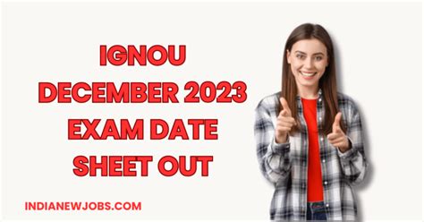 IGNOU December 2023 Exam Date Sheet Best Notice