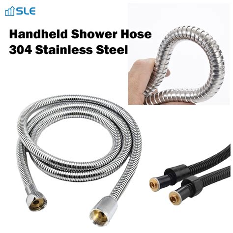 Black Shower Hose Flexible Stainless Steel Hose Shower Bidet Flexible