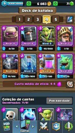 Deck de Zendrao Clash Nota 9 O deck é muito bom Mas dependendo das