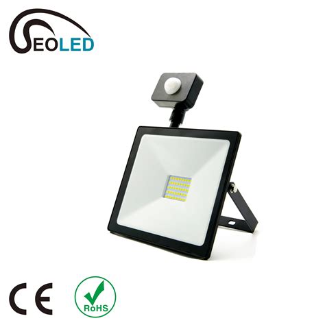 Ce Rohs Emc Led Flood Light With Pir Sensor W W W W W W