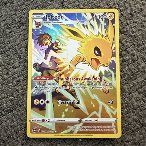 Pok Mon Tcg Jolteon Brilliant Stars Tg Tg Holo Secret Rare Ebay