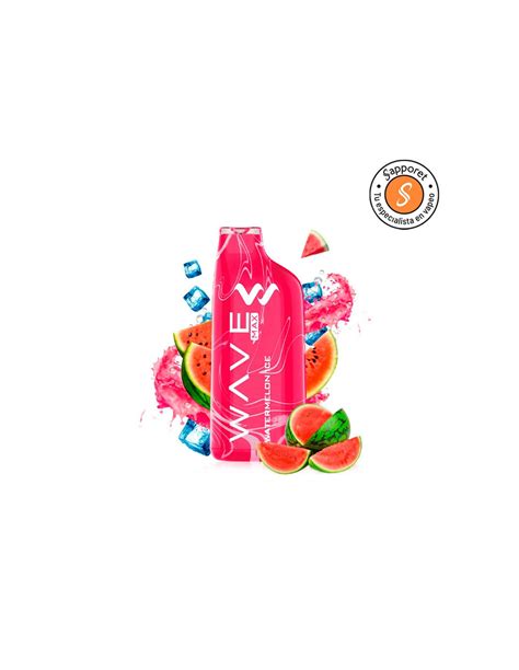 Pod Desechable Watermelon Ice Bud Vape Wave Max Sapporet