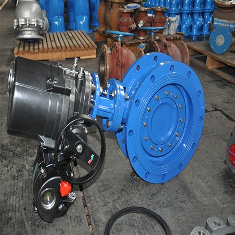 Supply 6 Inch Motorized Double Eccentric Butterfly Valve Wholesale Factory Tianjin Tanggu