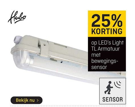 Op Led S Light Tl Armatuur Met Bewegingssensor Korting Aanbieding