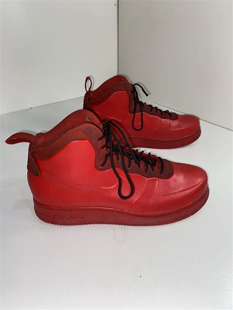 Size 8 5 Nike Air Force 1 Foamposite Red For Sale Online Ebay