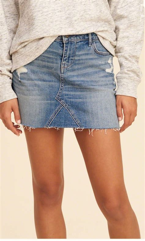 June Stitch Fix Please Pleated Denim Skirt High Rise Denim Skirt