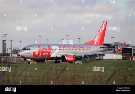 A Jet Aeroplane Ready To Take Off At Leeds Bradford Airport Picture