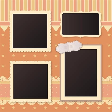 Free Vector Vintage Scrapbook Frames