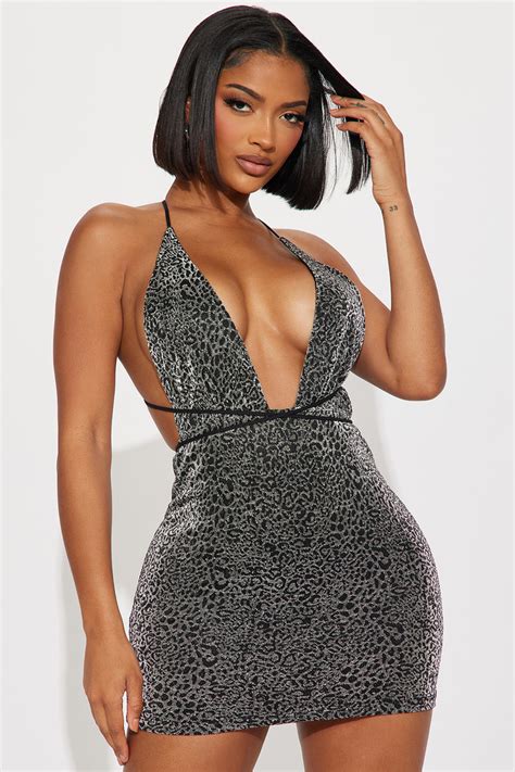 Julianna Metallic Knit Mini Dress Silver Fashion Nova Dresses