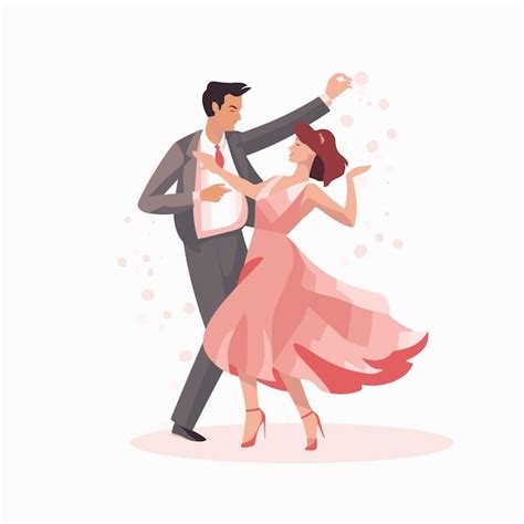 Premium Vector Vector Flat Icon A Couple Dancing Salsa With Passion