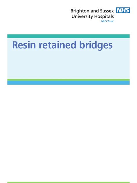 Resin Retained Bridges | Dentistry | Dental Implant