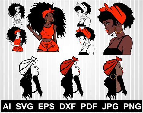 Free 138 Black Woman Silhouette Downloadable Free African American Svg