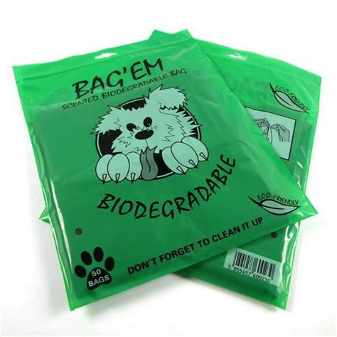 BAG'EM Biodegradable Dog Poop Bags - Pack of 50