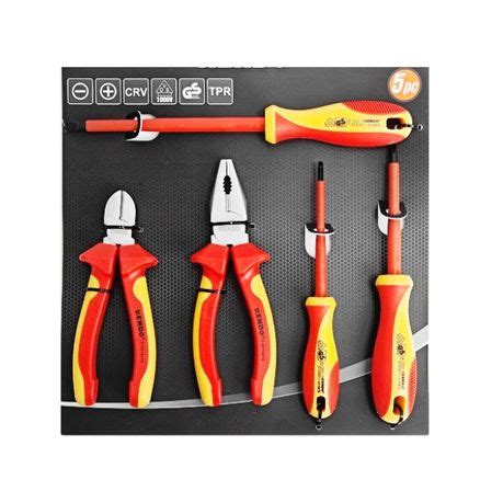 Kendo VDE Screwdriver Plier Set 5 Piece Tool Home